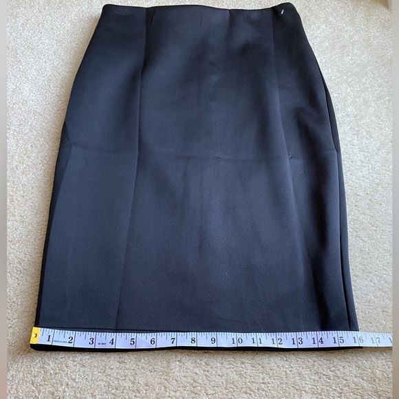 carmen marc valvo black skirt NEW NWT gold zipper size small - Picture 8 of 10